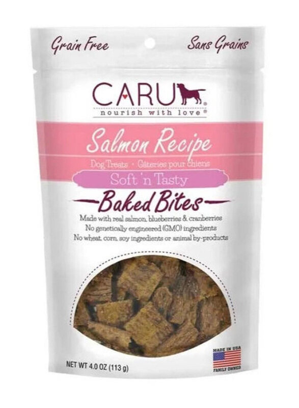 

Caru Soft N’ Tasty Baked Bites Dry Dog Food with Salmon Recipe, 113g