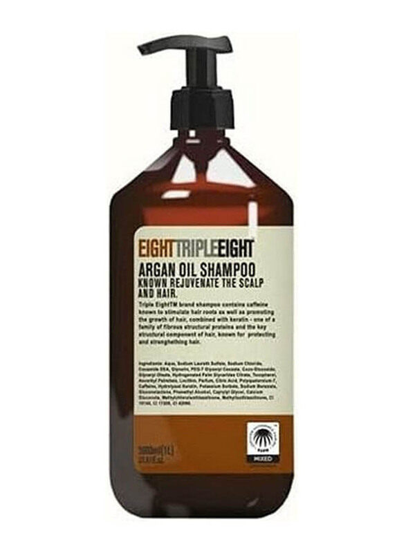 

Eight Triple Eight Argan Oil Shampoo for All Hair Types, 1000ml