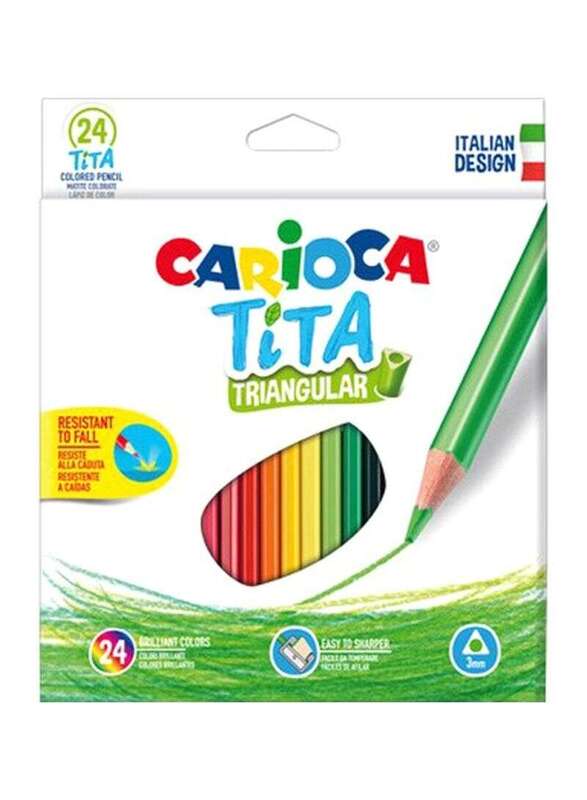 Carioca Tita Collared Pencil Set, 24 Pieces, Multicolour