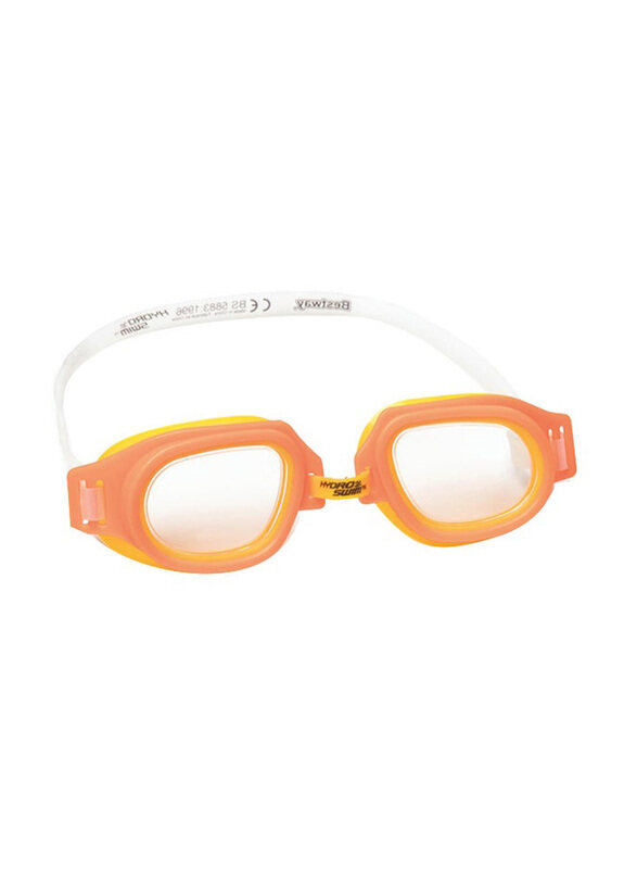 

Bestway 1-Piece Aquanaut Essential Goggles, Orange/Clear
