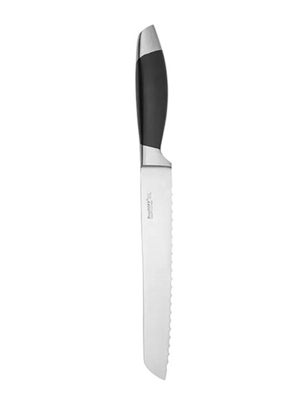 بيرغوف سكين خبز ستانليس ستيل بطول 20 سم ، أسود / فضي