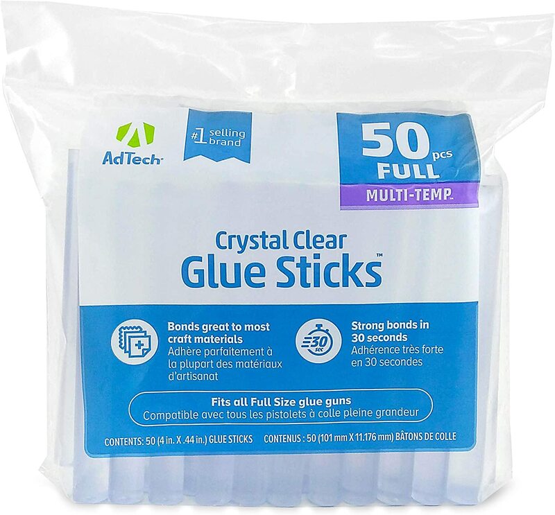 Ad-Tech Multi-Temperature Glue-Stick, 50 Piece, Clear