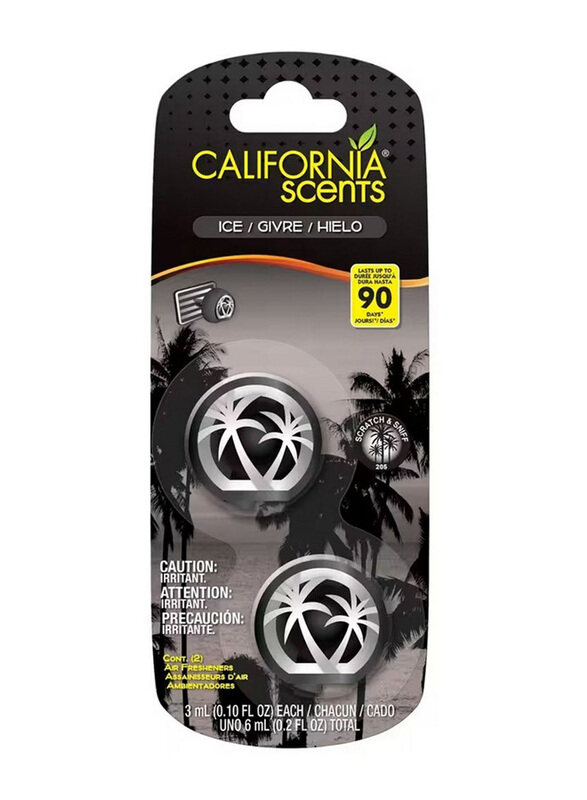 

California Scents Mini Diffuser Vent Clip Air Freshener Ice Scent, 1 Piece