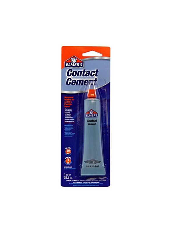Elmer's Contact Cement, 29.5ml, Grey/Red/Black