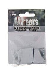 Darice Square Mirror Set, 10 Pieces, Clear