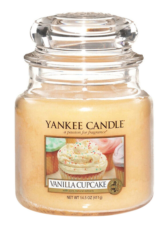

Yankee Candle Vanilla Cupcake Classic Jar, Medium, Beige