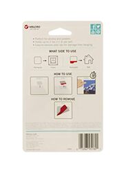 Velcro Hangable Wall Fasteners, 8 Pieces, White