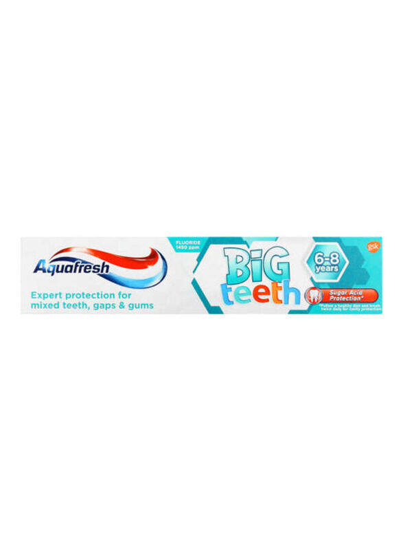

Aquafresh Big Teeth Toothpaste, White, 50ml