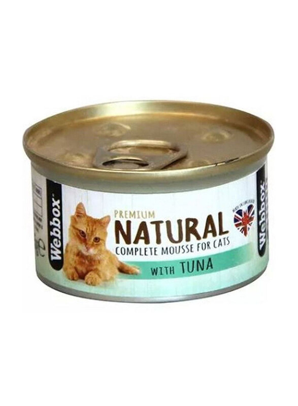 

Webbox Natural Complete Mousse with Tuna Cats Wet Food, 85g