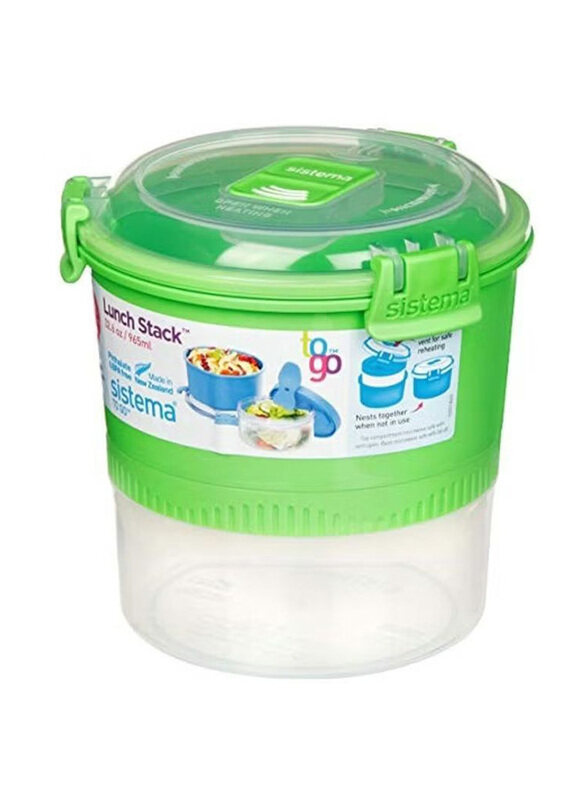 

Sistema Food Storage Containers, Green/Clear