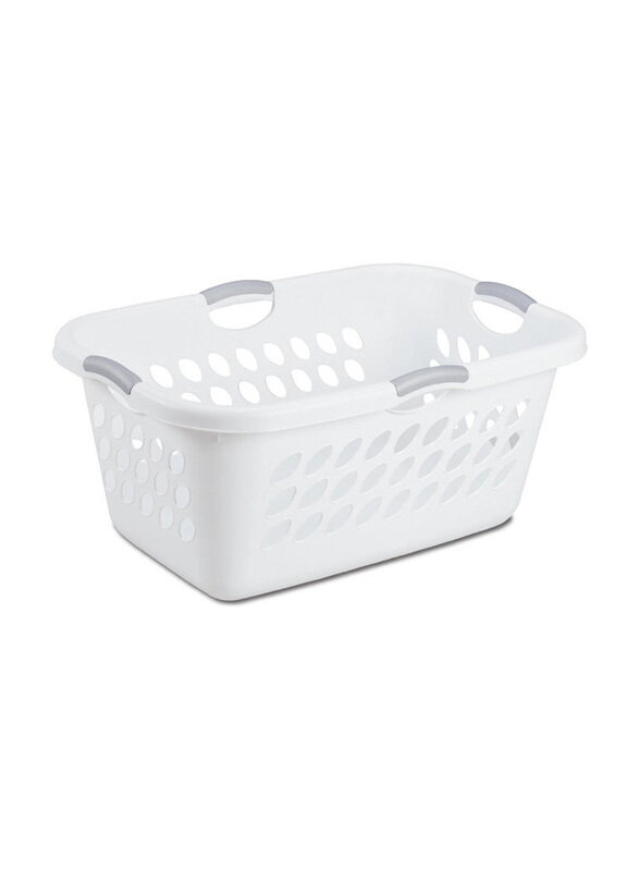 

Sterilite 2-Bushell Ultra Laundry Basket, 71 Liters, White