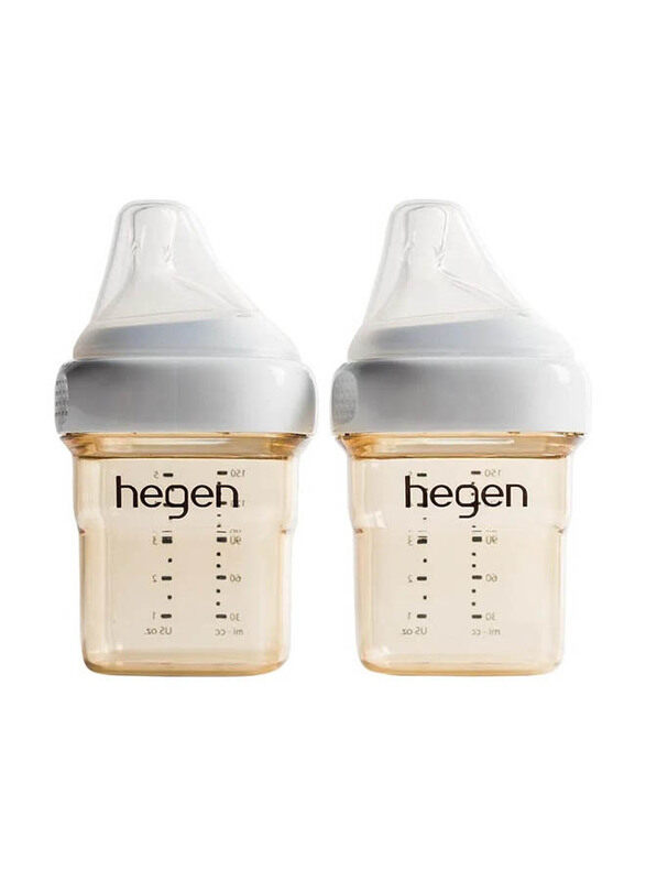 

Hegen Feeding Bottle Set, 150ml, 2 Piece, Beige