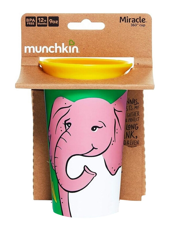 

Munchkin Miracle 360 Degree Elephant Cup, 266ml, Multicolour