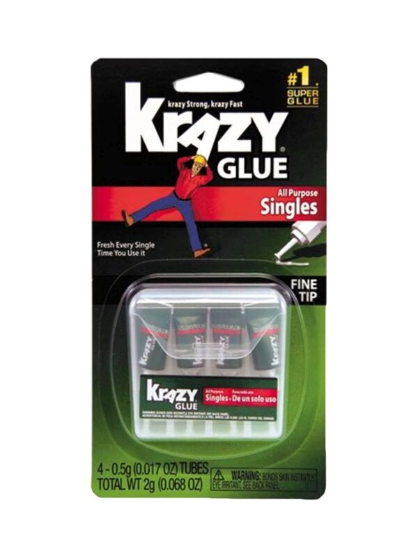 Krazy Multi Purpose Glue Tube, 4 Pieces, Green