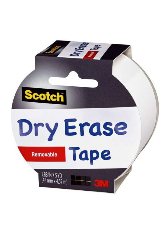 Scotch Dry Ease Removable Tape, White