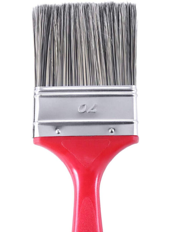 Xpert Decor Premium Paint Brush, Red/Silver