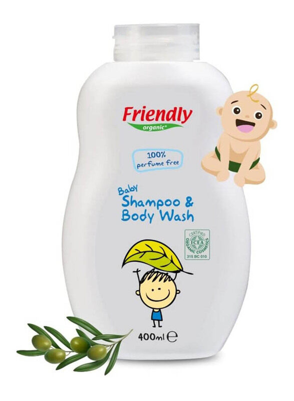 

Friendly Organic 400ml Baby Shampoo & Body Wash, White