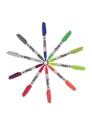Sharpie Cosmic Color Permanent Markers, 12 Pieces, Multicolour
