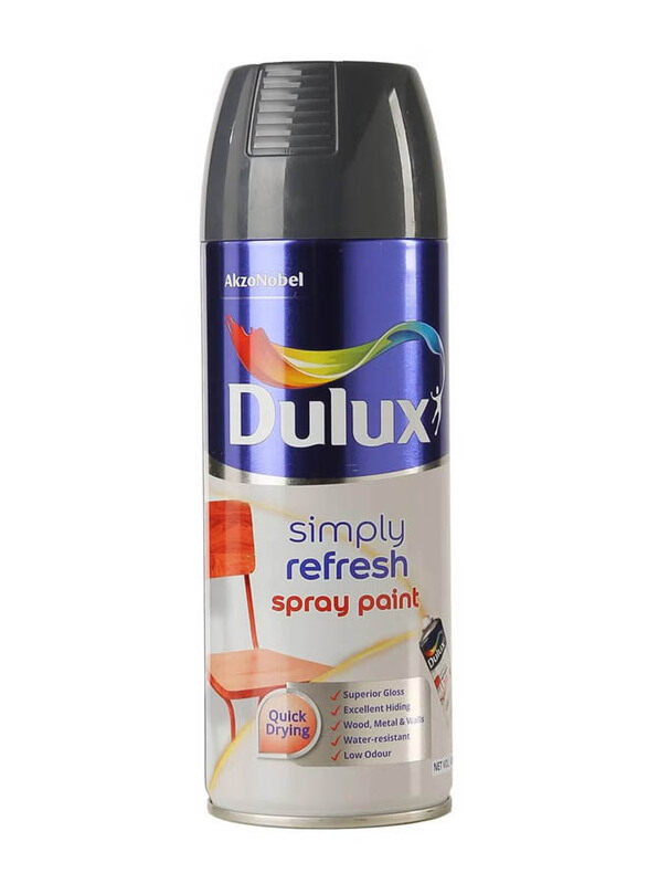 

Dulux Simply Refresh Spray Paint, 400ml, Gloss Machine Grey