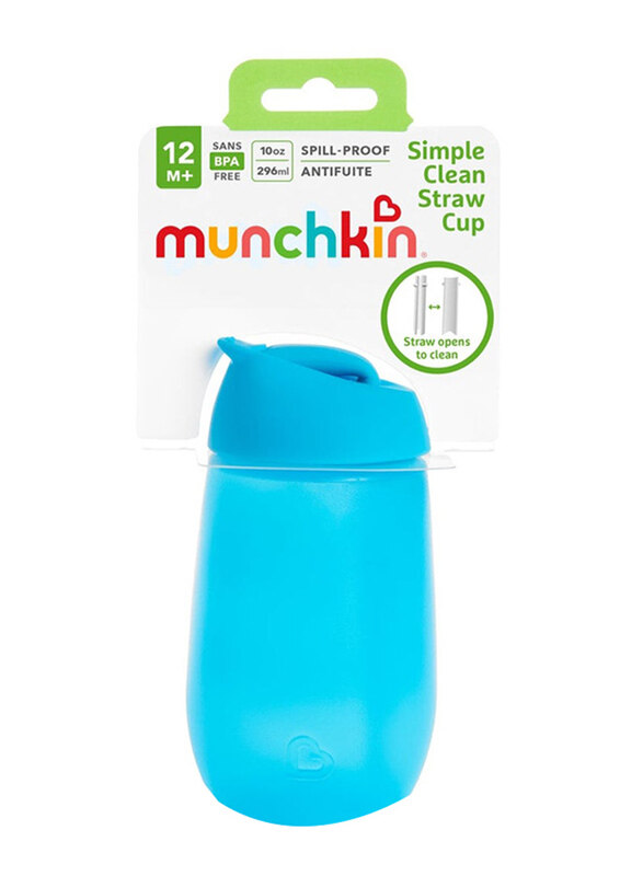 

Munchkin Simple Clean Straw Cup, 296ml, Blue