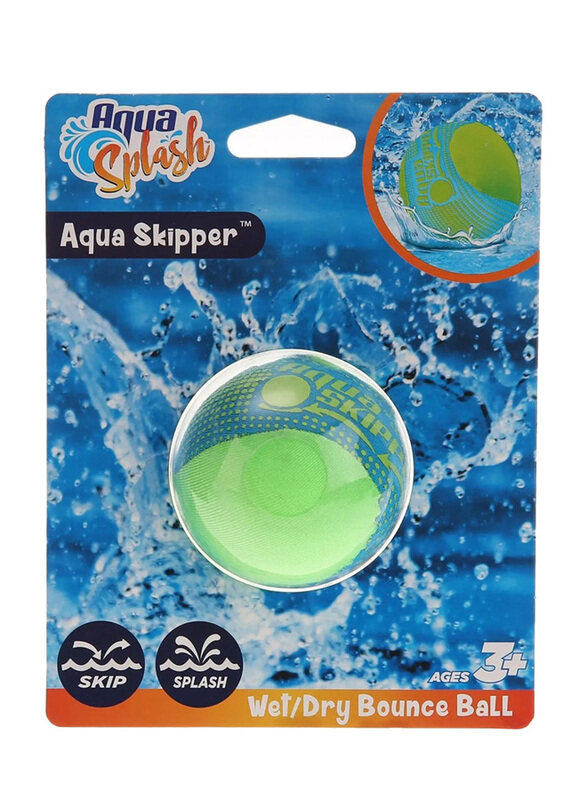 

Aqua Leisure Splash Skipper Wet/Dry Bounce Ball, Ages 3+, Yellow