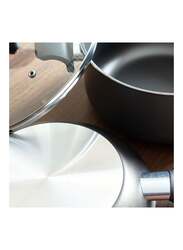 Homebox 7-Piece Tramontina Ravena Non-Stick Cookware Set, Grey/Clear/Black