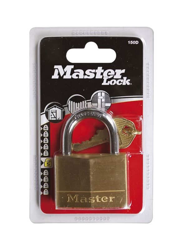 Master Lock 50mm Magnum Brass Padlock, Gold