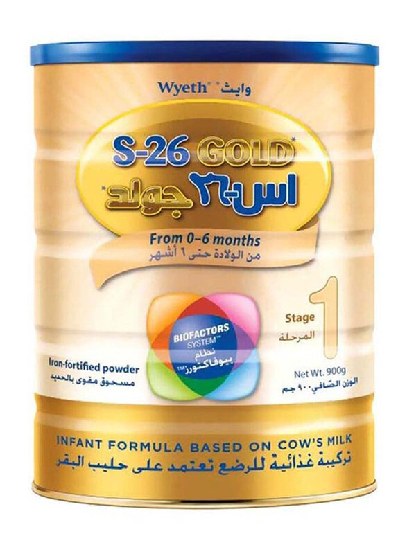 

Wyeth S26 Gold Stage Biofactors System Infant Formula, 900g