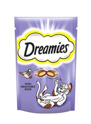 Dreamies Delectable Duck Treats Dry Cat Food, 60g