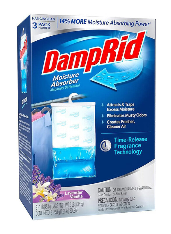 

Damp Rid Lavender Vanilla Hanging Moisture Absorber, 1.3 Kg