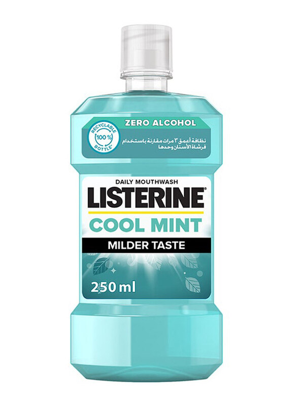 

Listerine Cool Mint Flavour Milder Taste Daily Mouthwash, 250ml