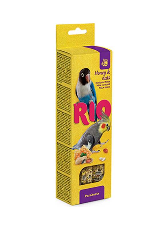 Rio Honey & Nuts Sticks Dry Food for Parakeets, 150g