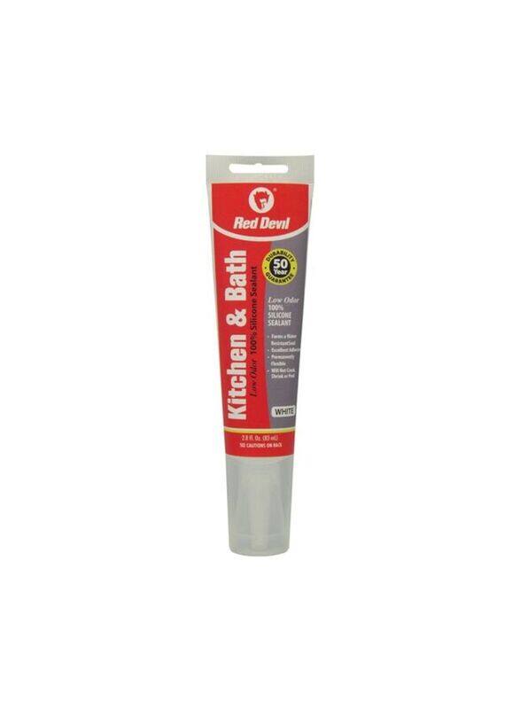 

Red Devil 83 ml Kitchen And Bath Silicone Sealant, White