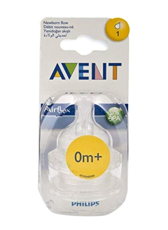 

Philips Avent Silicone Teat, 2 Pieces, Clear