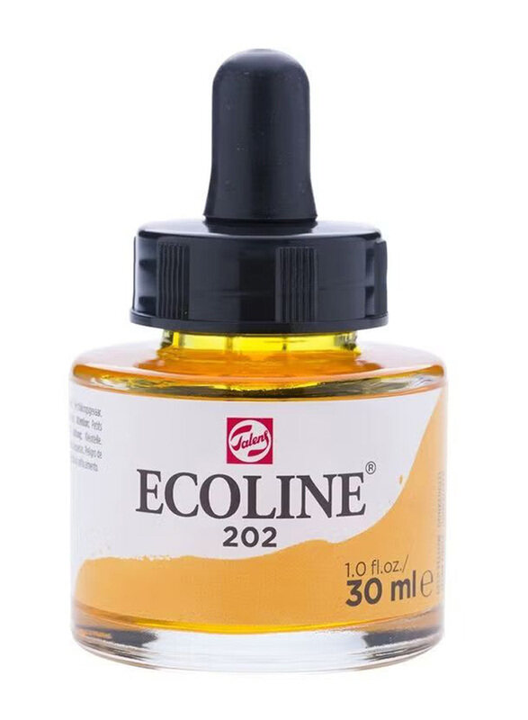 

Talens Ecoline Liquid Water Colour Bottle, 202 Deep Yellow