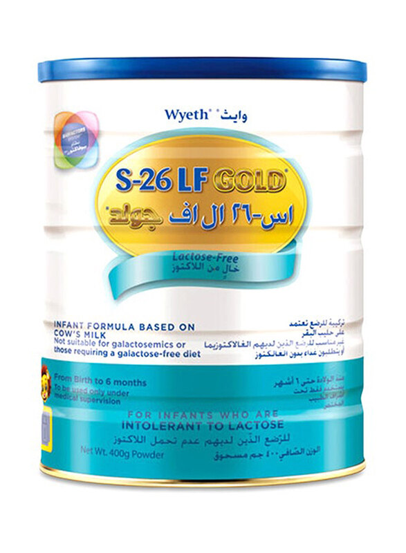 

Wyeth S-26 LF Gold Infant Baby Formula Food, 400g