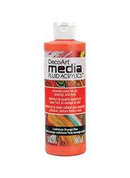 Deco Art Media Fluid Acrylic Paint, 236ml, Cadmium Orange Hue