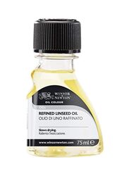 Winsor & Newton Refined Linseed Oil, 75ml, Yellow