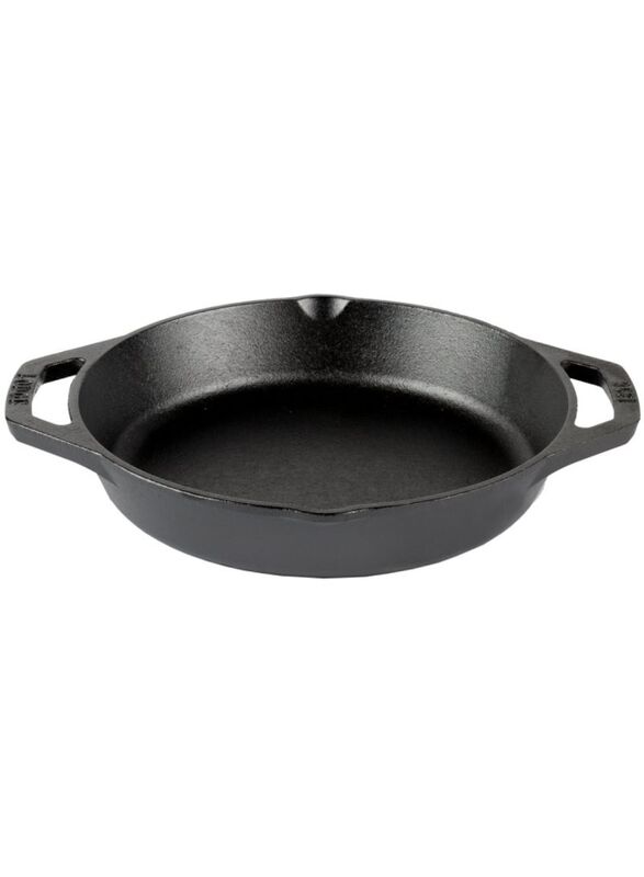 Lodge Cast Iron Dual Handle Pan, 12-inch, Black