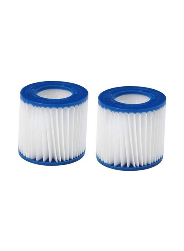

Jilong Pool Pump Filter Cartridge Cleaner Replacement, 2 Pieces, 84mm X 78mm, Blue