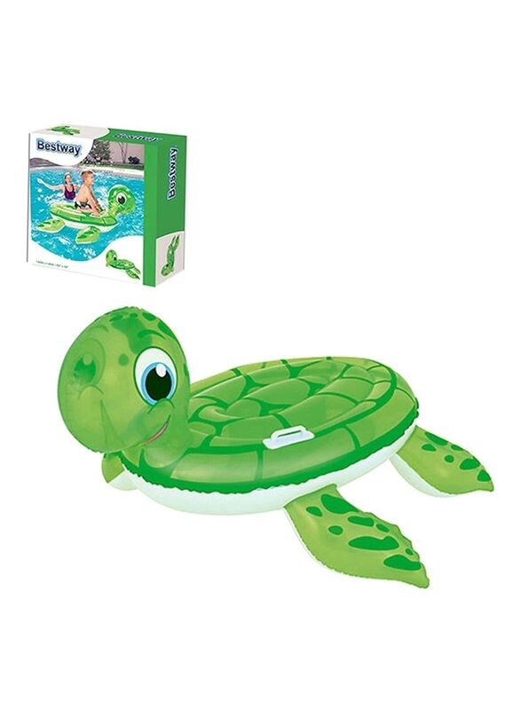 Bestway Uv Careful Turtle Seat Pool Float, Green/White
