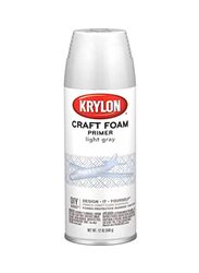 Krylon Craft Foam Primer Aerosol Spray Paint, 1.03oz, Light Grey