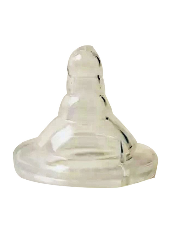 

Giggles Slow Flow Nipple Set, 2 Pieces, Clear