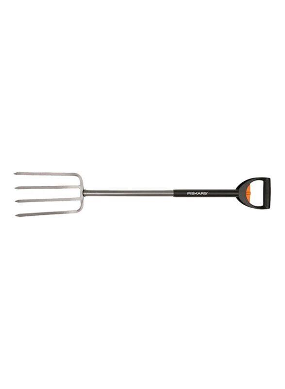 

Fiskars Telescopic Garden Fork, Black/Silver