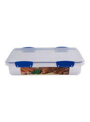 Sistema Klip It Deli Storer Plus Food Container, 1.7 Liters, Clear/Blue