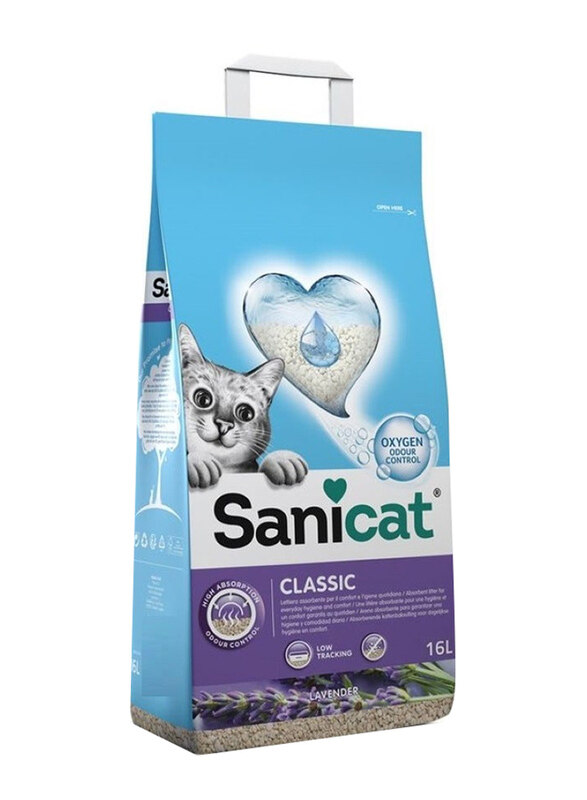 

Sanicat Classic Lavender Cat Litter, 16 Liters, Multicolour