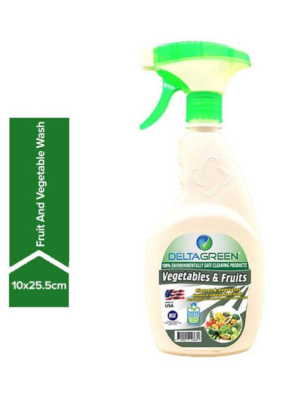 

Delta Green 100% Environmentally Safe Vegetables & Fruits Cleaner & Degreaser, 650ml