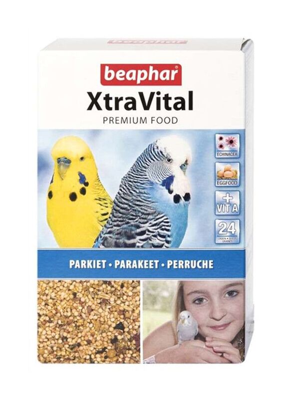 Beaphar Xtra Vital Premium Dry Parakeet Food, 500g
