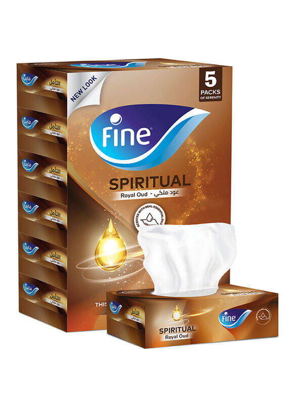 

Fine Sterilized Facial Tissues, 2 Ply, 5 x 120 Sheets