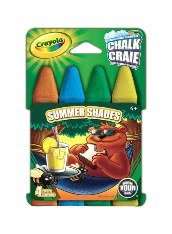 

Crayola Build Your Box Summer Shades Chalk Set, 4 Pieces, Multicolour